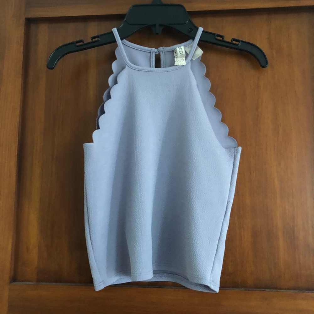 ✨Divided Scalloped Halter Top✨